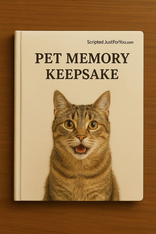 Pet Memory Keepsake Digital E-Book – Celebrate and Honor Your Beloved Pets